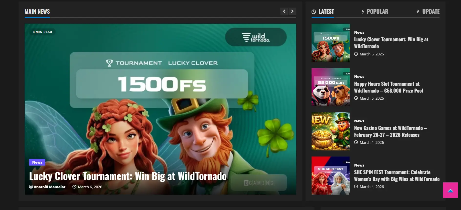 Blog van Wild Tornado Casino